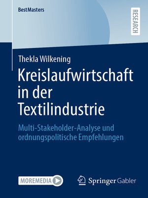 cover image of Kreislaufwirtschaft in der Textilindustrie